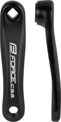 FORCE kľuka ľavá C5.3 Al 140mm, čierna