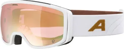 ALPINA Lyžiarske okuliare BIVIO Q white-gold matt