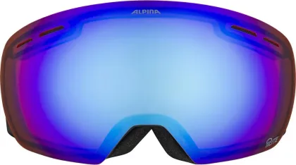ALPINA Lyžiarske okuliare GRANBY Q-LITE black-smoke-blue matt, modré sklo