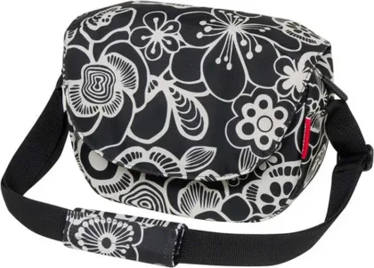 KLICKfix Taška na riadidlá FUNBAG Čierna FLEUR, Čierna/Sivá/Žltá/Modrá/Červená/Hnedá