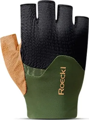 Roeckl cyklistické rukavice Imatra 2, zeleno-čierne ( chive green/black )