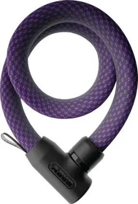 ABUS Zámok na bicykel Yarnit 4004K/110, Čierna/Sivá/Modrá/Fialová