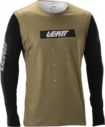 LEATT dres krátky rukáv MTB Gravity 8.0, Race Brown