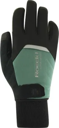 ROECKL cyklistické rukavice zimné Villach 3, unisex, black/silver pine