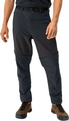 Vaude turistické nohavice Elope zip-off, pánske, phantom black