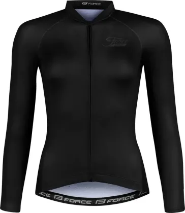 Force dres PURE UNI dlhý rukáv, čierny