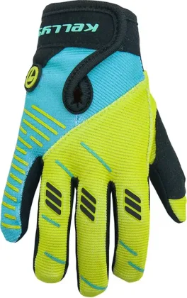 Rukavice KELLYS Gouki, blue-lime, large