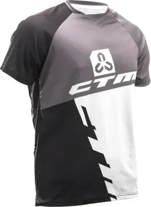 Dres CTM 2017 Enduro line, krátky rukáv, čierna/biela S