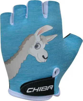Chiba Detské cyklistické rukavice Cool Kids Lama S, Modrá