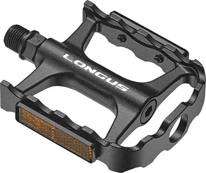 Pedále PREMIUM MTB AL čierne, priemyselné ložiská