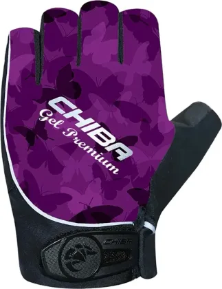 Chiba Cyklistické rukavice Lady Gel Premium PURPLE S, Fialová