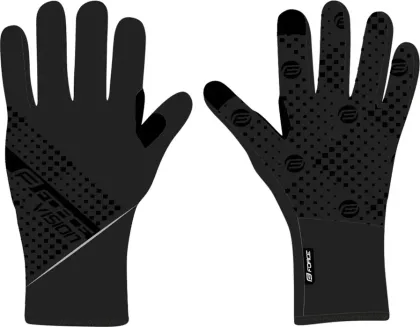FORCE rukavice VISION softshell, jar-jeseň, čierne