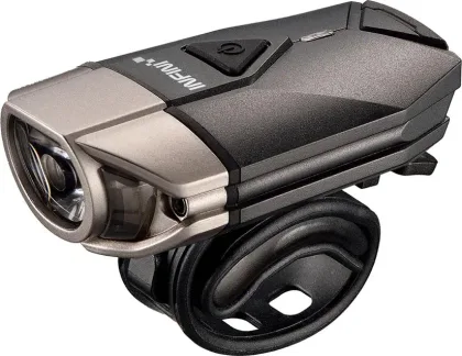Svetlo SUPER LAVA predné čierna/titán USB + úchyt na prilbu