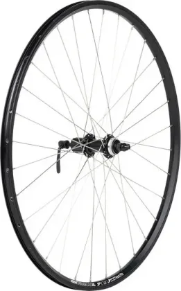 DEMA koleso MTB Disc 26" čierne zadné, kazetové QR, Center Lock, nerez