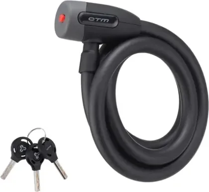 Zámok špirálový CTM CABLE, 15x1500mm