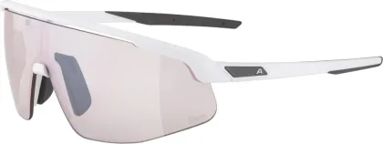 ALPINA Okuliare TURBO PRO white matt Q-LITE pink