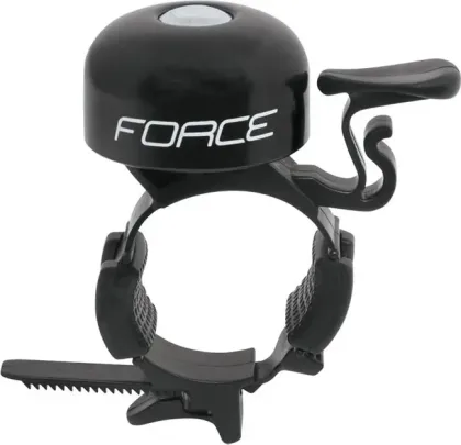 FORCE zvonček Fe / plast 22,2-31,8mm, čierny