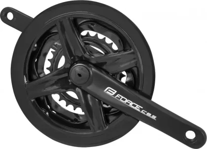 FORCE kľuky C8.5 Al 48/38 / 28Z kryt 170mm, čierne