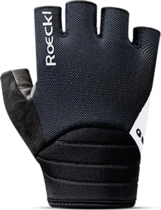 Roeckl cyklistické rukavice Itamos 3, čierno-biele ( black/white )