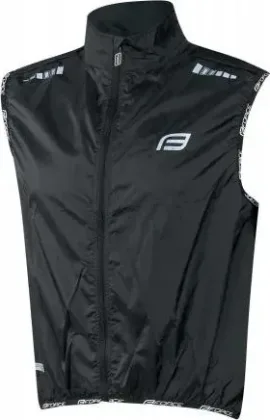 FORCE cyklistická vesta V48, neprefúkavá, čierna