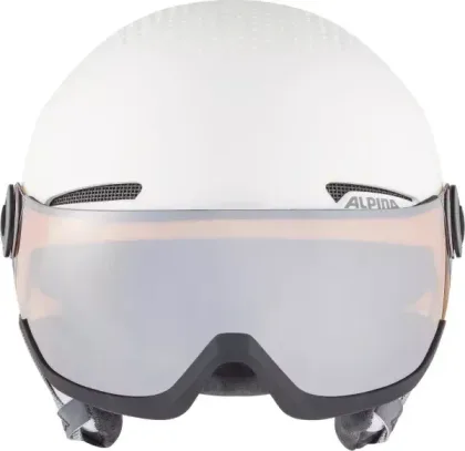 ALPINA Lyžiarska prilba ARBER VISOR biela mat