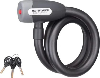 Zámok špirálový CTM CABLE, 15x1000mm