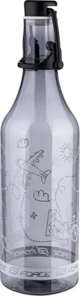 FORCE fľaša FLASK 0,5 l, transparentná dymová