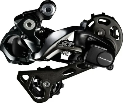 Prehadzovačka XT RD-M8050 11-k. Di2 čierna dlhé ramienko Shadow+