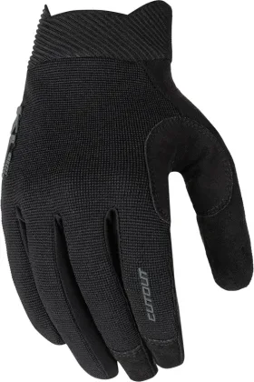 Rukavice KLS CUTOUT LONG 025, black, L