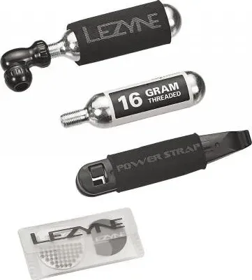 LEZYNE Bombičková pumpička sada REPAIR KIT CO2 pumpička + set na opravu defektu v taštičke