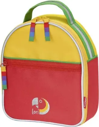 KLICKfix Lori Bag detský kufrík 2l Červená, Zelená/Modrá/Červená/Fialová