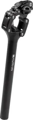 Odpružená sedlovka M-WAVE Vario, paralelogramová, čierna, 27,2 mm