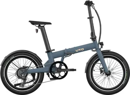 UTO Skladací elektrobicykel OG20-500 Wh 2025 Ocean Blue, Čierna/Zelená/Modrá