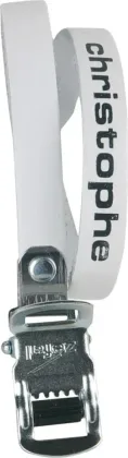 Popruh CHRISTOPHE LEATHER biely 2ks