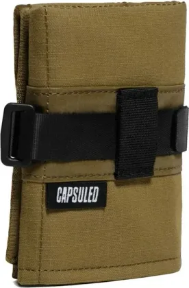 Capsuled Taška na cyklistické príslušenstvo Utility Bag Military Olive, Čierna/Hnedá