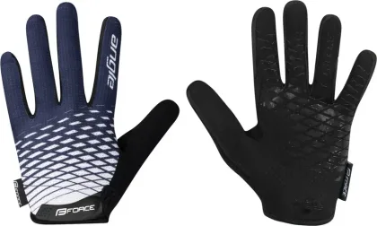 FORCE rukavice MTB ANGLE letné, bielo-modré