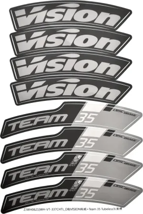 VISION nálepky na ráfik TEAM 35 DB CH-TL
