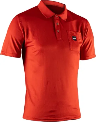 LEATT Polo tričko Team krátky rukáv, Chili Red