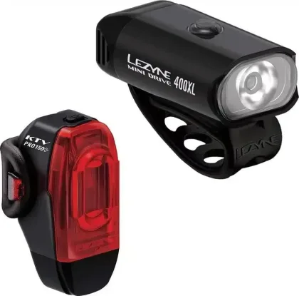 Lezyne set svetiel MINI DRIVE 400XL/KTV DRIVE PRO+
