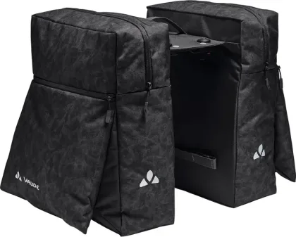 Vaude dvojitá taška na nosič TwinZipper (UniKlip 2), black