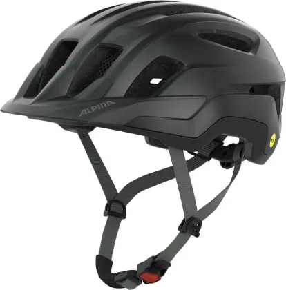 ALPINA Cyklistická prilba PARANUS MIPSčieno-sivá (black-mid grey matt)