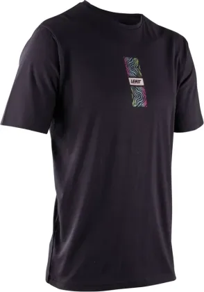 LEATT tričko Core, Black/Green
