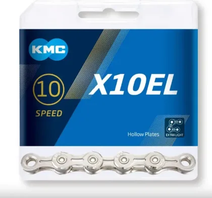 KMC Reťaz X 10 EL strieborná 114 článkov