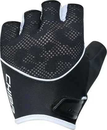 Chiba Cyklistické rukavice Lady Gel BLACK/WHITE L, Čierna