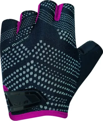 Chiba Cyklistické rukavice Air Master PINK L, Čierna/Ružová