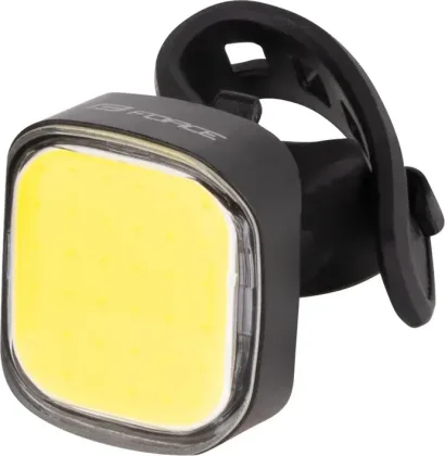 FORCE svetlo predné COB 2.0 75LM USB, čierne