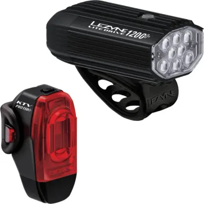 Lezyne set svetiel LITE DRIVE 1200+ a KTV PRO+