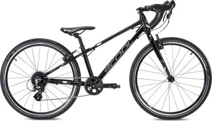 Detský bicykel liXe gravel 8s biely/čierny (od 140 cm), Čierna