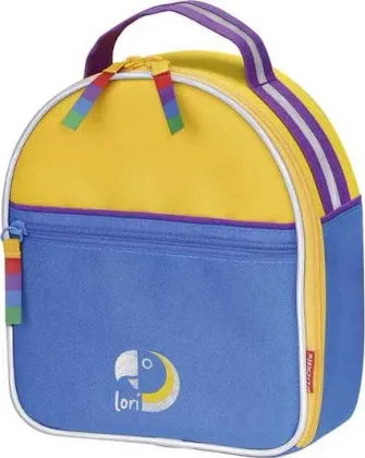 KLICKfix Lori Bag detský kufrík 2l Modrá, Zelená/Modrá/Červená/Fialová