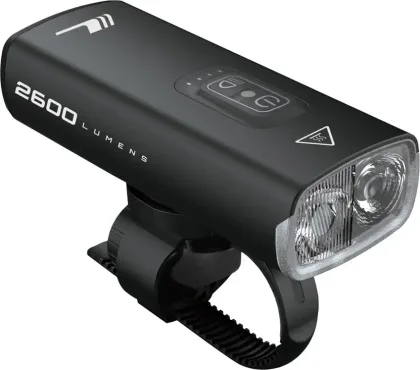 Svetlo CUBRIN 2600 predné 12f USB, čierne